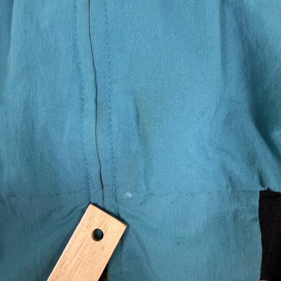 Vintage Santa Fe Trail Zip Up Aztec Windbreaker Jacket Teal Men’s Large - Picture 3 of 10